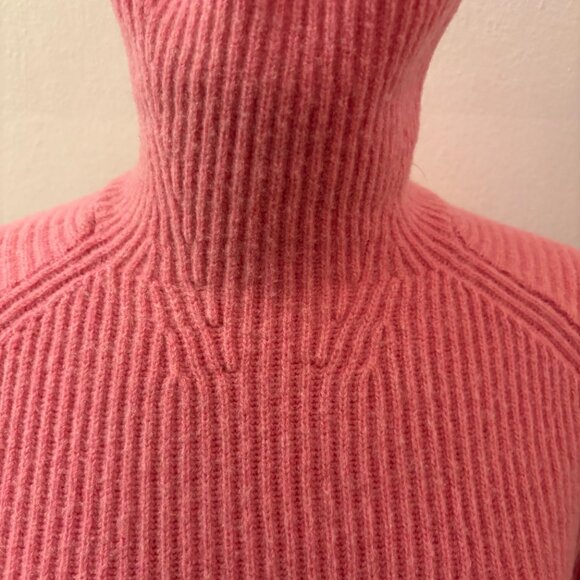 rag & bone Pierce cashmere funnel neck sweater in Pink - Picture 8 of 12